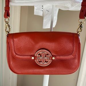Tory Burch cross body. Never used. Deep orange